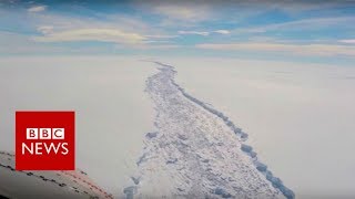 Giant iceberg splits from Antarctic - BBC News