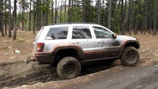 Grand Cherokee WJ trail run with a CJ, TJ, JK and XJ  04/10
