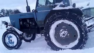 Так чистят снег в деревне!!!