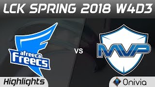 AFS vs MVP Highlights Game 1 LCK Spring 2018 W4D3 Afreeca Freecs vs MVP by Onivia