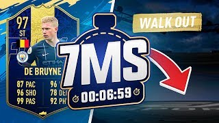 TOTY 97 RATED STRIKER DE BRUYNE 7 MINUTE SQUAD BUILDER!!! - FIFA 19 ULTIMATE TEAM