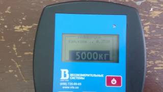 Калибровка крановых весов 5 ВК РК ( calibrated crane scales )