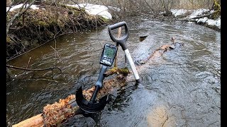 Коп по войне на железной реке Крещение в ледяной воде equinox 600 фильм 42