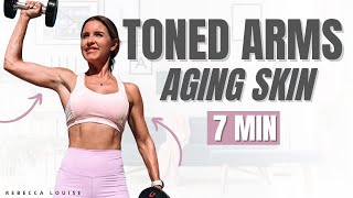 TONED ARMS Workout For Aging Skin (get rid of bat wings)