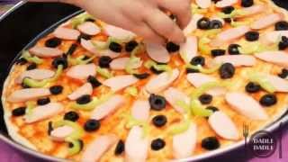 PIZZA - nın hazırlanması *Как приготовить Пиццу* Pizza tarifi - DADLI-DADLI - by RJ Yaqut