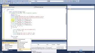 Root of Quadratic equation in C#.net