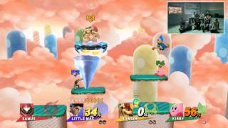 Super Smash Bros for Wii U Gameplay #35 - Samus v Little Mac v Boiwser v Kirby