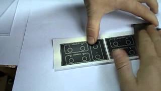 Изготовление наклейки на лицевую панель. Density Toner и затирка