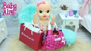BABY ALIVE JULIE GASTOU TODA A MESADA EM ROUPAS NO SHOPPING