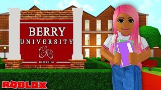 EVERYDAY ROUTINE AS A STUDENT AT BERRY UNIVERSITY | Roblox Roleplay