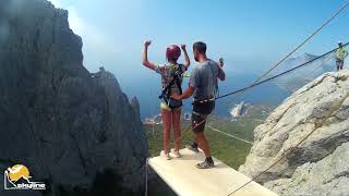 Маша Ilias-kay Rope jumping with Skyline x-team in Crimea