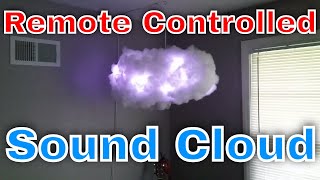 Sound reactive cloud lamp with remote