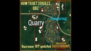 How to get 20 Kills with QBZ in Quarry(Sanhok) / Pubg / Tips to increase RP / Complete missions