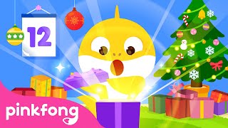 12 Días de Navidad de Tiburón Bebé | Villancicos | Canciones de Navidad | Pinkfong
