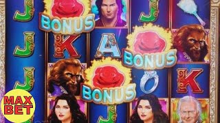 Beauty and the Beast Slot Machine ★MAX BET★ Bonuses ! Live Slot Play