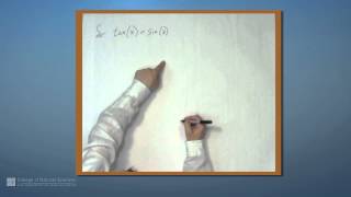 Solve tan(x) = sin(x)
