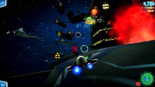 Star Wars: Clone Wars Adventures gameplay. Jedi Duels/Space Battle/Racing