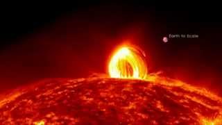 IL SOLE - COSA SUCCEDE ? MAXI FIAMMATE - VIDEO NASA
