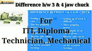 Difference Between Three Jaw & Four Jaw Chuck // Lathe Machine // By Technical Achievement