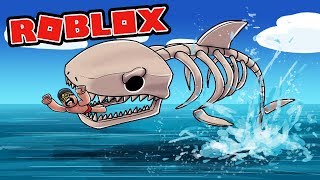 Roblox | GIANT SKELETON SHARK ATTACK! (Jaws in Roblox)