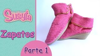 Susyta Clases de Tejido "Zapatos" Parte 1