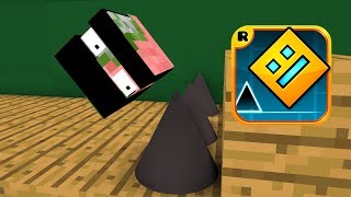 Monster School : GEOMETRY DASH CHALLENGE - Minecraft Animations