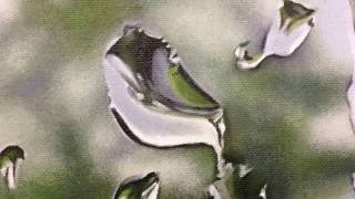 Oil painting. Картина маслом "Капли дождя"