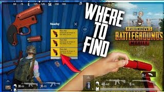 PUBG MOBILE : ?Best Ever Place To find Flare gun in pubg mobile, Where to get flare gun?