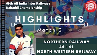 Match Highlights | Pawan Kumar Sehrawat scores 22 points as Northern Railways wins | Inter railways