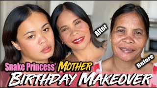 MAKE-UP MAKEOVER SA MAMA NI SNAKE PRINCESS (Sobrang syang na Happy at na Amaze)