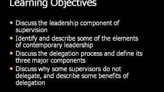 Supervisory Leadership - Part 1
