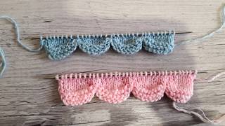 Кайма спицами. Как оформить край изделия. Easy Designer Border