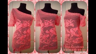 Филейная Кофточка Крючком - мода - стиль - 2019 / Fillet Blouse Crochet / Filetbluse Haken
