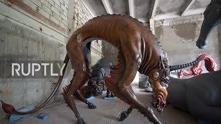 China: Beijing sculpture brings to life ancient beasts based on traditional legends