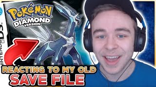 Reacting To My 10 Year Old Pokemon Diamond Save File