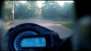 Дорога на работу на FZ6-S
