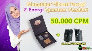 Mengukur Getaran Energi Kalung Kesehatan Z Energi Quantum Pendant 50.000 CPM