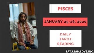 PISCES - "THEY WENT COLD AND DISTANT AND NOW THEY'RE BACK" JANUARY 25-26 DAILY TAROT READING