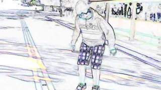 Aprendendo a Andar de skat.
