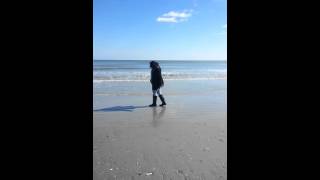 Mattie and the beach
