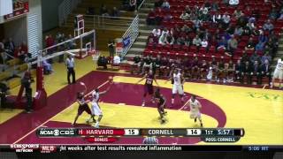 Highlights: Cornell Men's Basketball vs. Harvard - 2/27/15