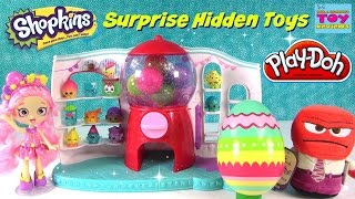 Play-Doh Shopkins Surprise Bubble Gum Eggs #3 Hidden Kids Toys | PSToyReviews