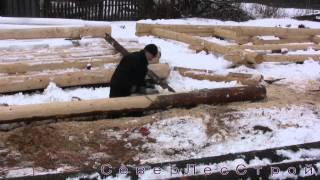 Строганное бревно - Изготовление по вожегодски!