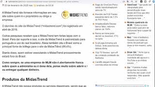 Site Americano Especializado em Negócios Fraudulentos Escreve Sobre a Midas Trend: É  Pirâmide.
