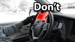 Never Drive Your Car Like This in the Snow or Ice