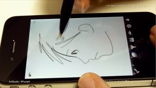 iPhone & iPad - DIY Stylus Pen Painting Test Movie