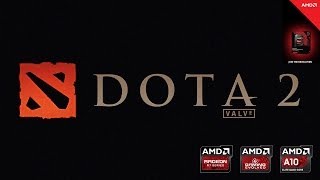 DOTA 2 on AMD A-Series APU KAVERI A10-7850K Gameplay