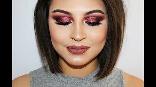 BURGUNDY GALOR | HUDA BEAUTY DUPE PALETTE | VICKY OLIVA