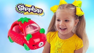 Игрушки Шопкинс спрятались от Дианы, ищем Сюрпризы и строим Домик для Shopkins!