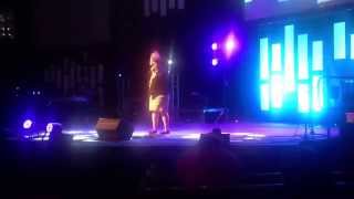 Katie Phillips sing his eye is on the sparrow at PCG EXPO in Baltimore, Maryland